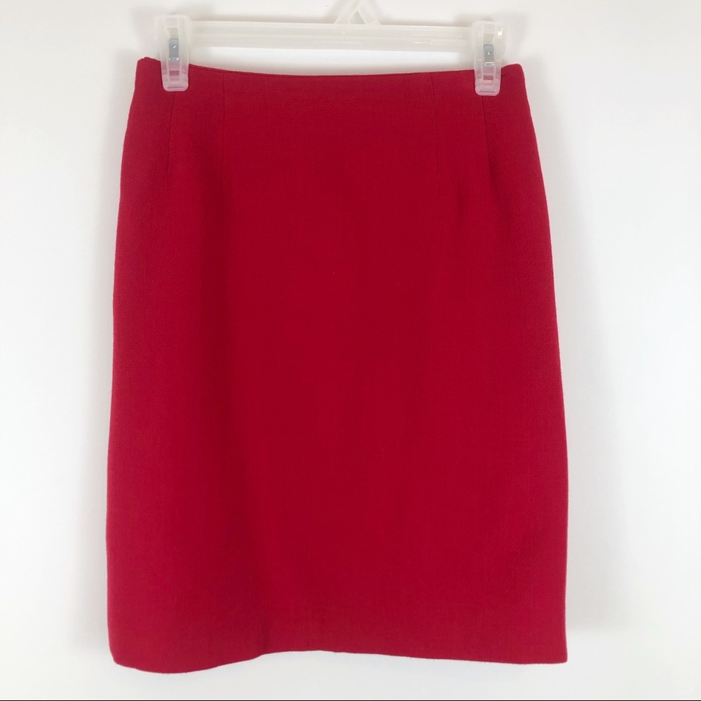 VTG FOLIO Saks Fifth Ave Gauzy Wool Pencil Skirt